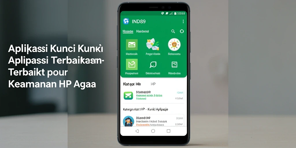 Tampilan antarmuka aplikasi Kunci Aplikasi IND89 yang sederhana dan fungsional.
