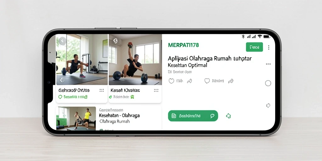Tampilan antarmuka aplikasi MERPATI178 yang intuitif untuk olahraga rumah.